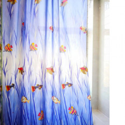  Штора для ванной Miranda Fish 5038 голубой 180х200 см, Турция