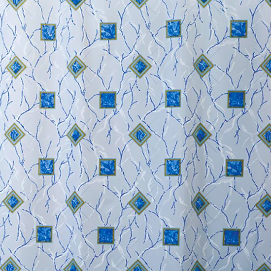  Штора для ванной Miranda Miranda Plaid 7083 голубой 180х200 см, Турция