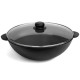 Сковородка Brizoll чугунная WOK W30-1 со стеклянной крышкой 4.7 л